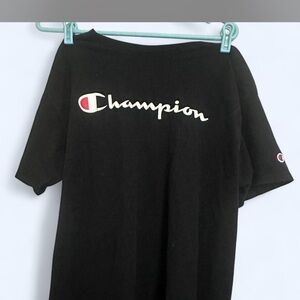 Champion Authentic Black Tee